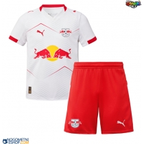 Otroški Nogometni dresi RB Leipzig Conrad Harder #11 Domači 2025-26 Kratek Rokav (+ Kratke hlače)